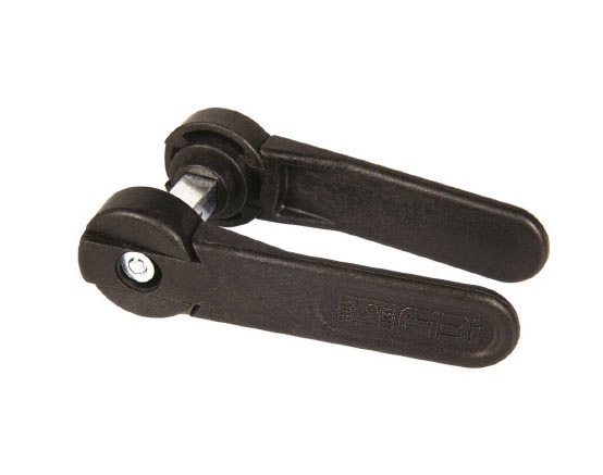 Doppia maniglia Ibiza per serratura persiana blindata tubolare da mm.30 foro mm.14